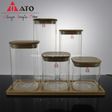 ATO High Borosilicat Glass Tee Storage Flaschenbehälter